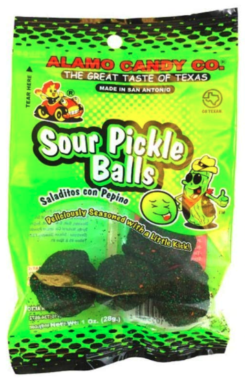 alamo candy sour pickle balls pack image