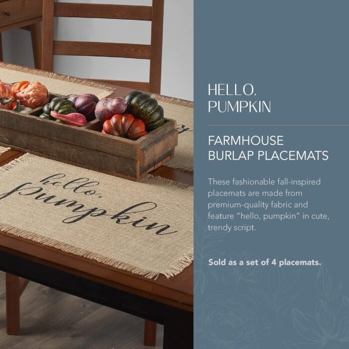 elrene hello pumpkin placemat set image
