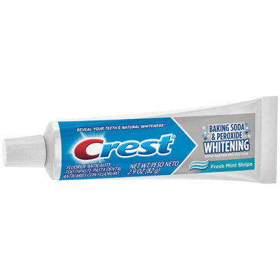 crest baking soda peroxide whitening toothpaste image