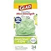 Glad ForceFlex MaxStrength Trash Bags, Sweet Citron & Lime, 34 Ct