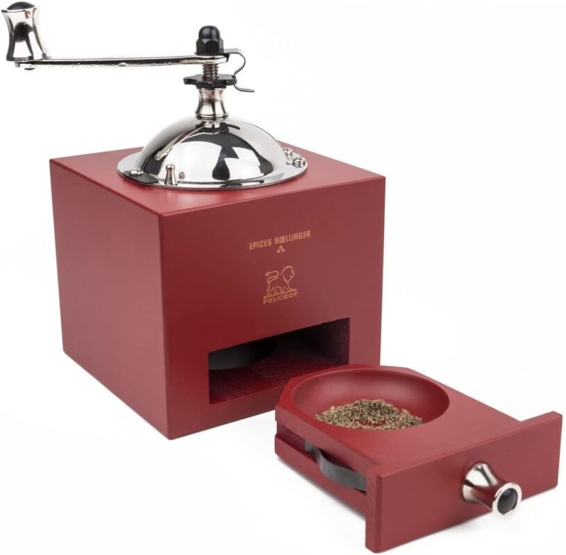 peugeot olivier roellinger inch pepper mill chili red image