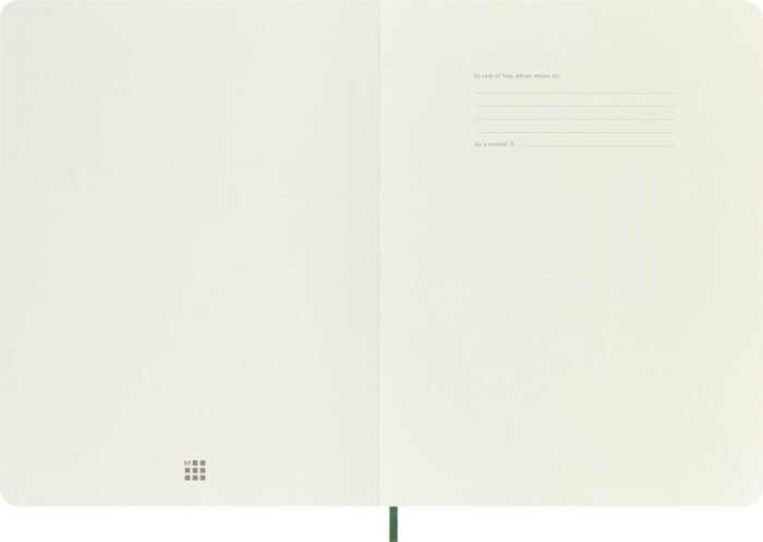 moleskine soft cover xl notebook myrtle green dotted 192 pages image