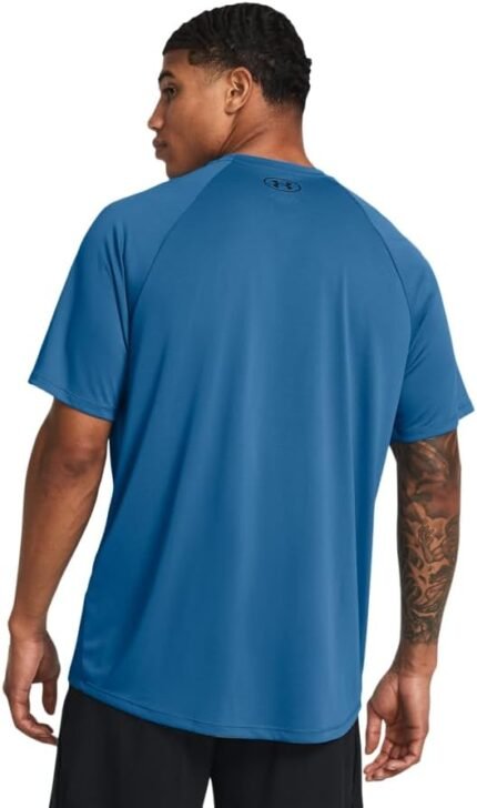under armour mens t shirt photon blue black