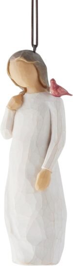 willow tree messenger ornament red cardinal image