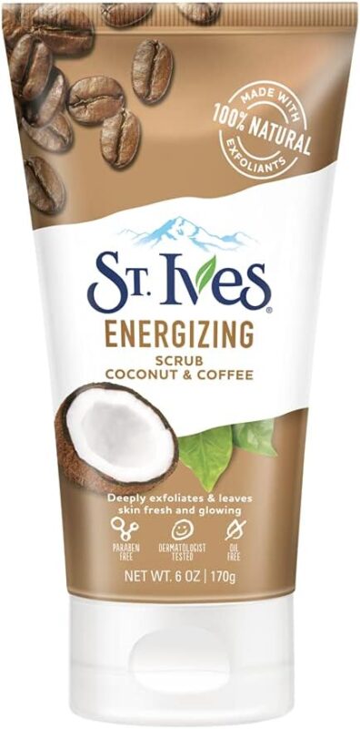 st lves coconut & coffee scrub cream image