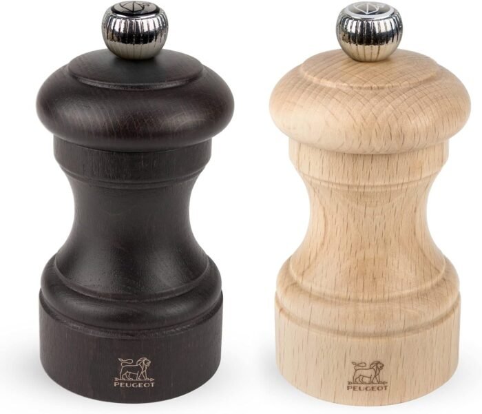 peugeot bistro salt & pepper mill chocolate and natural image