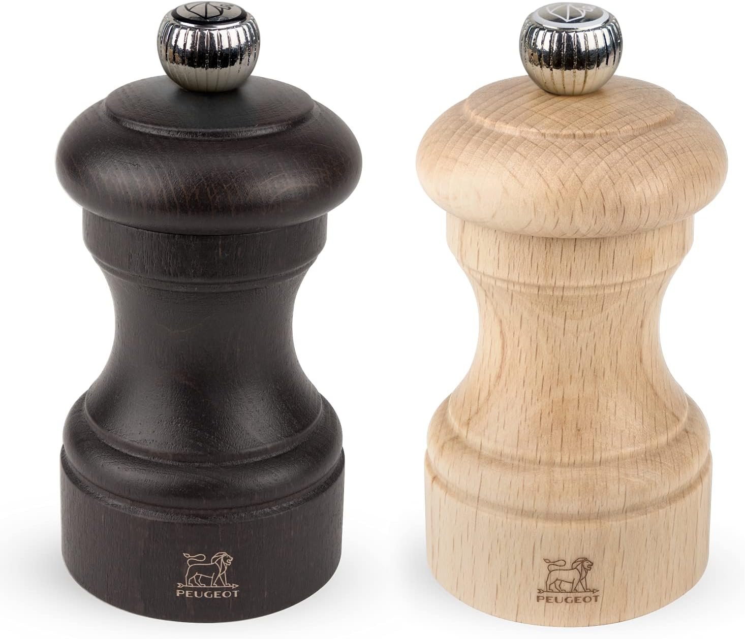 peugeot bistro salt & pepper mill chocolate and natural image