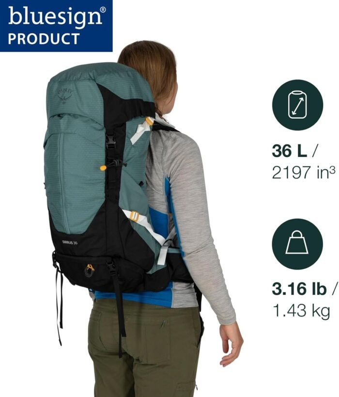 osprey sirrus 36l women's space blue backpack image