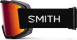 smith squad goggles black chromapop sun red mirror