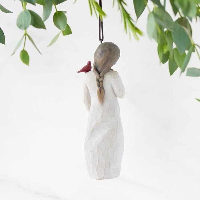 willow tree messenger ornament red cardinal image