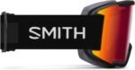 smith squad goggles black chromapop sun red mirror