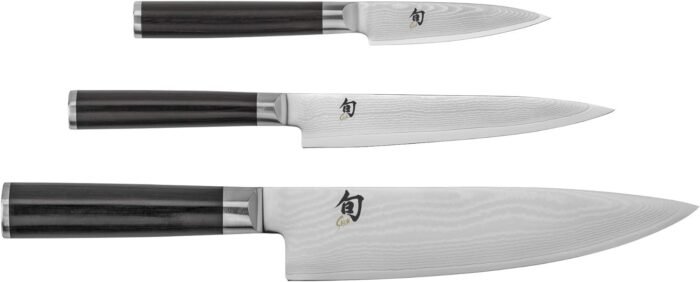 classic 3 piece starter knife set black image
