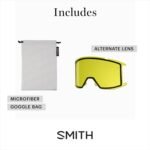 smith squad goggles black chromapop sun red mirror