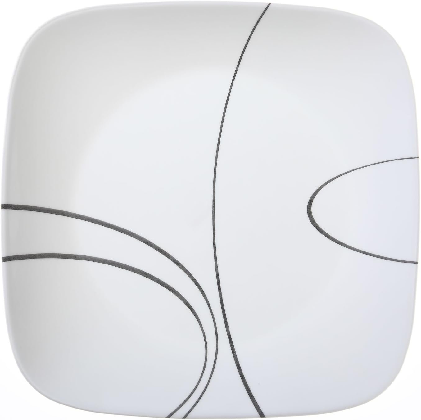 corelle square simple lines 10.25 dinner plates image