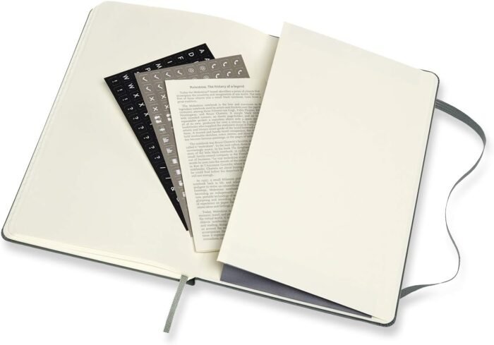 moleskine pro hard cover notebook large forest green 240 pages image