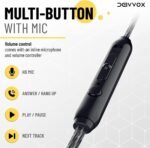 deivvox wired earbuds with mic & volume control image