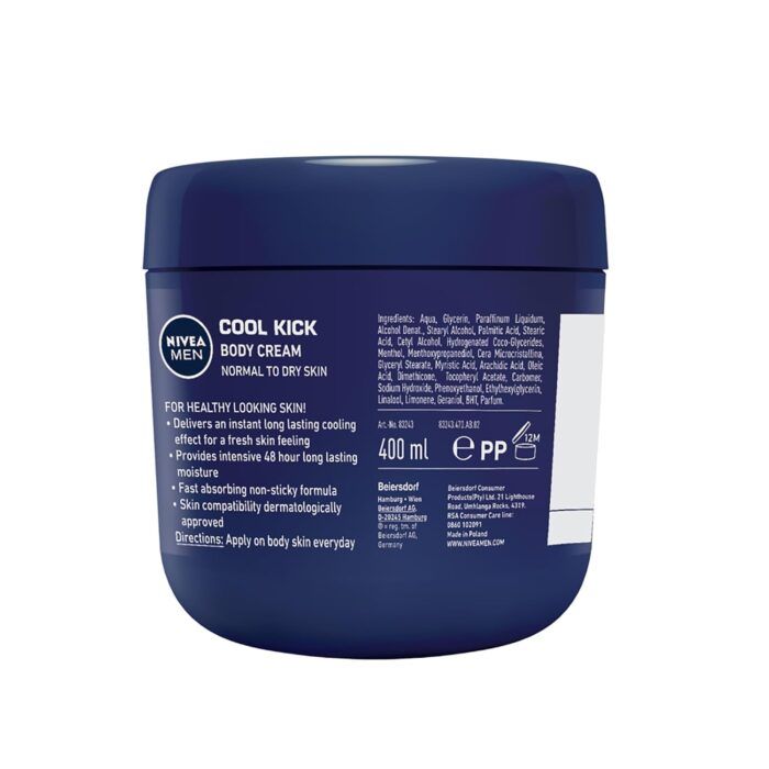 nivea men cool kick body cream image