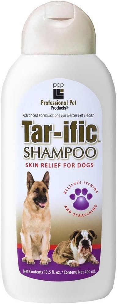 ppp tar ific skin relief shampoo for dogs bottle image