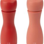 peugeot tahiti 2 piece salt and pepper set brick red & flame image