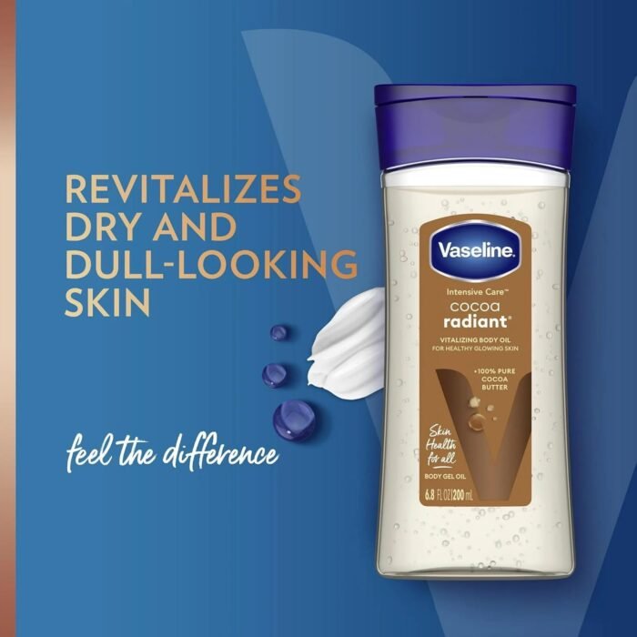 vaseline intensive care cocoa radiant body gel oil image