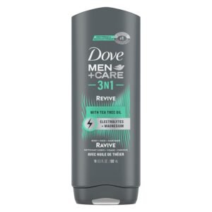 dove men care post workout body wash 3 in 1 revive with tea tree oil image