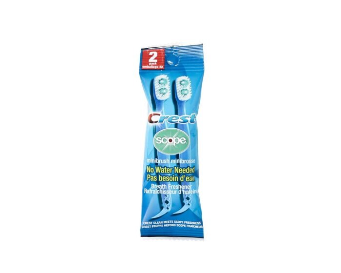 crest scope mini brushes disposable toothbrushes image