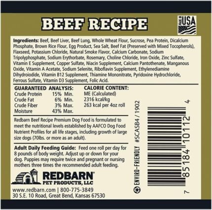 redbarn beef roll for dogs image