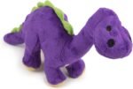 go dog bruto plush dog toys small purple image