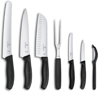victorinox swiss classic 7 piece black knife set image