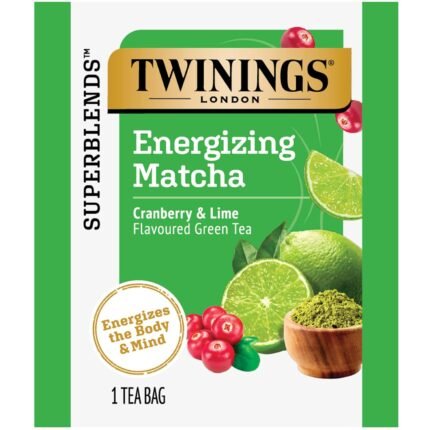 twinings cranberry & lime flavoured green tea pack image
