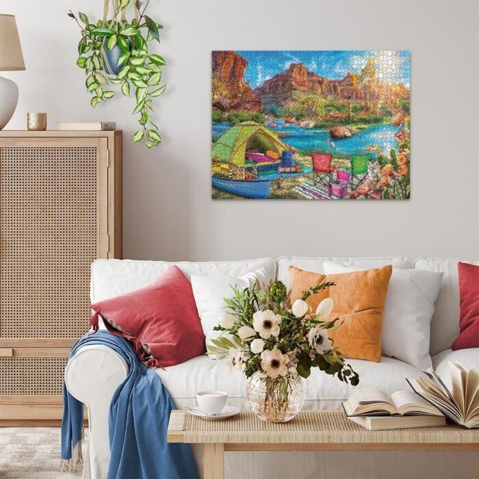 ravensburger canyon camping 1500 piece puzzle image