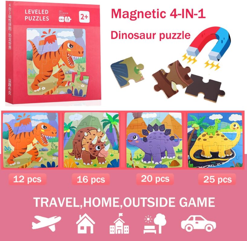 dinosaur magnetic puzzles image