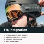 smith squad goggles black chromapop sun red mirror