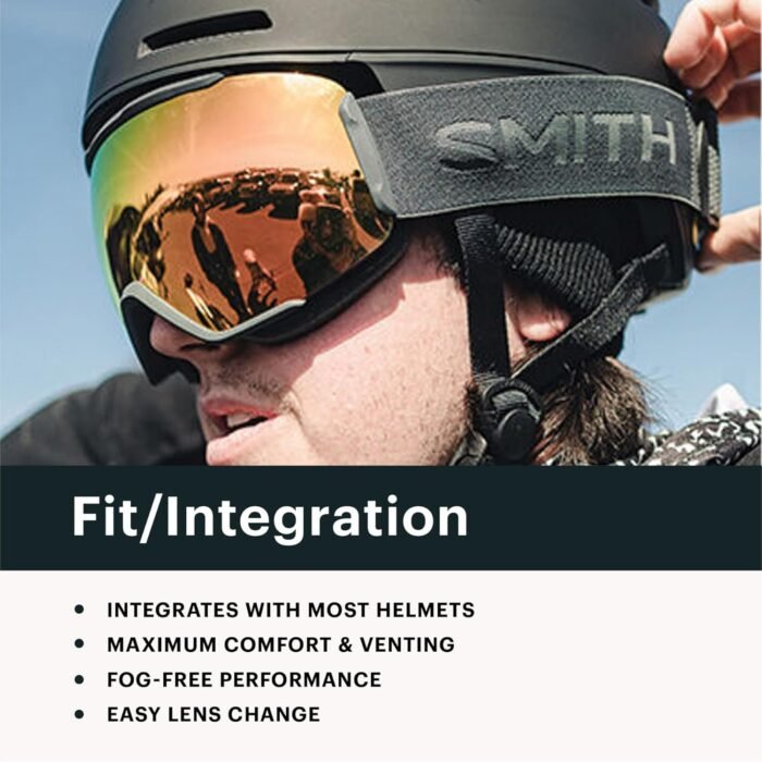smith squad goggles black chromapop sun red mirror