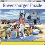 revensburger no dogs on the beach puzzle 100 pieces image