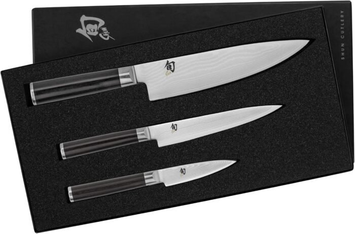 classic 3 piece starter knife set black image