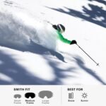 smith squad goggles black chromapop sun red mirror