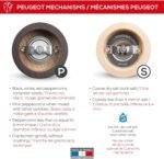 peugeot bistro salt & pepper mill chocolate and natural image