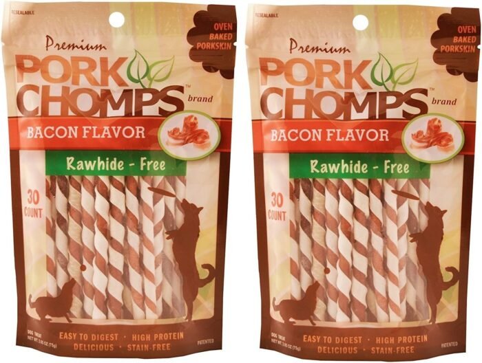 scott pet pork chomps bacon twists mini 2 pack image