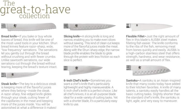 classic 3 piece starter knife set black image