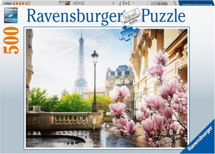 ravensburger spring in paris 500 piece puzzle image