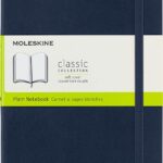 moleskine softcover notebook large sapphire blue 192 pages image