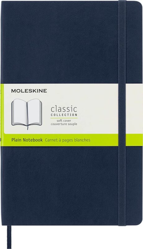 moleskine softcover notebook large sapphire blue 192 pages image
