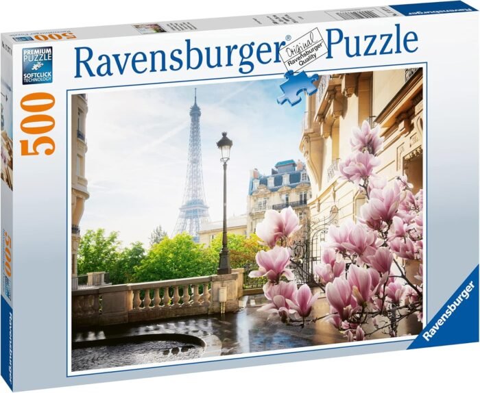 ravensburger spring in paris 500 piece puzzle image