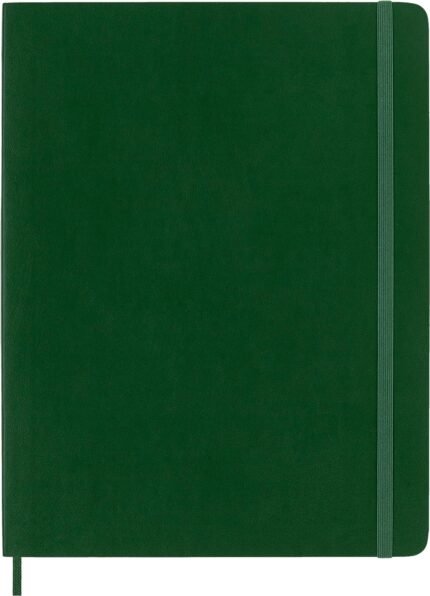 moleskine soft cover xl notebook myrtle green dotted 192 pages image
