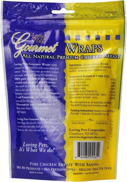 loving pets apple & chicken wraps 2 pack image