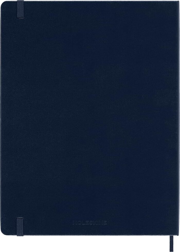 moleskine classic xl 2024 weekly planner hard cover sapphire blue notebook image