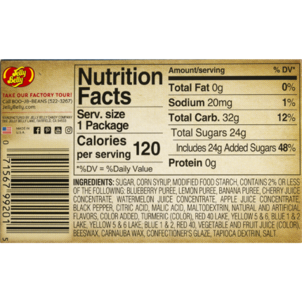 bertie bott's flavour jelly beans harry potter pack image