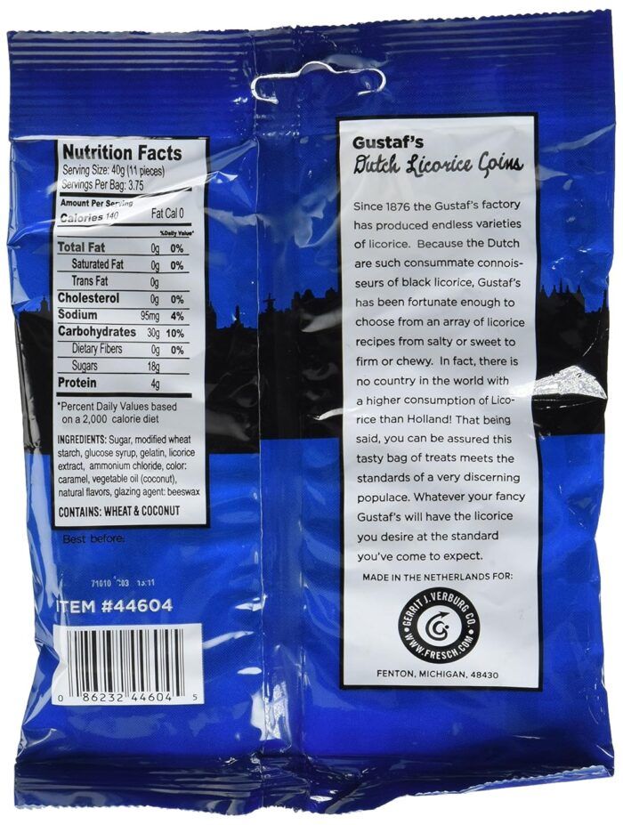 gustafs dutch licorice coins image