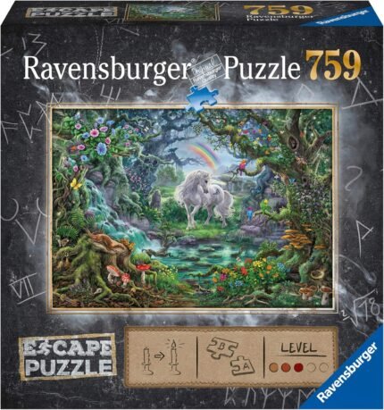 ravensburger escape the unicorn 759 piece puzzle image